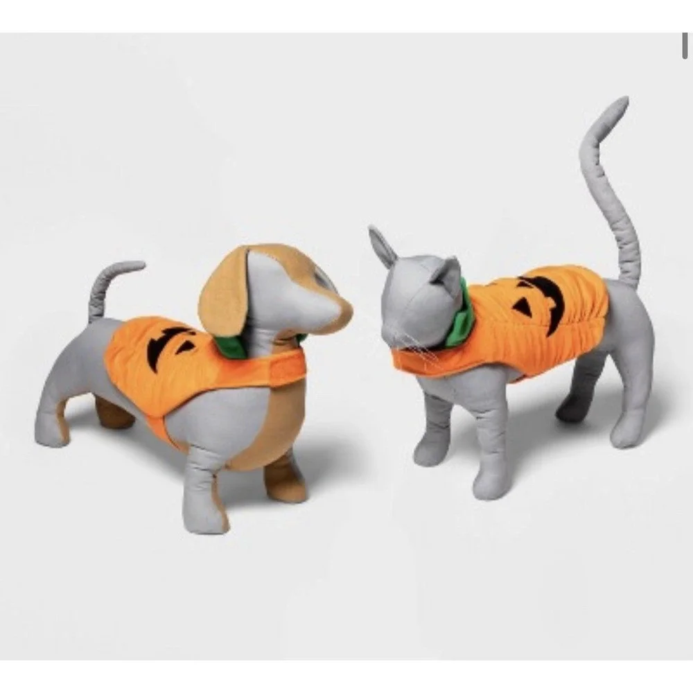 Pumpkin Pet Costume Vest Orange Medium Dog Cat Hyde & EEK! Boutique Halloween